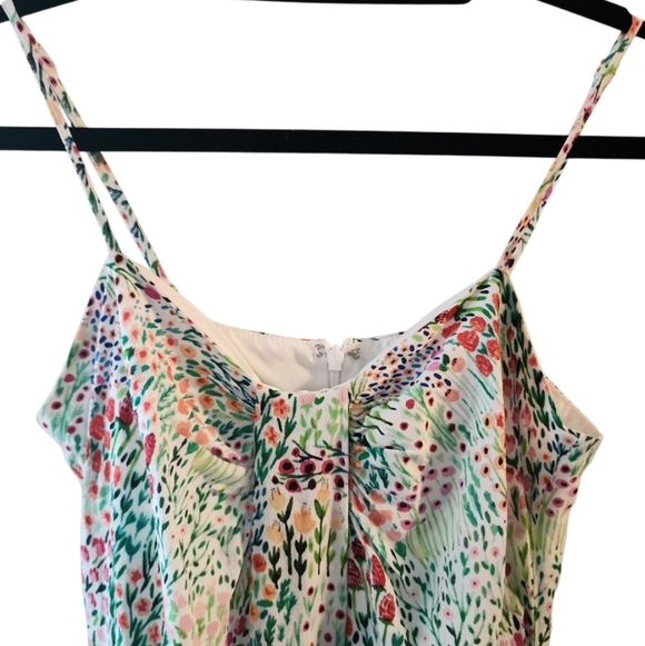 Anthropologie Hutch Floral Ditsy Mini Dress XS Green Flowy Spring Cottagecore - Picture 5 of 10